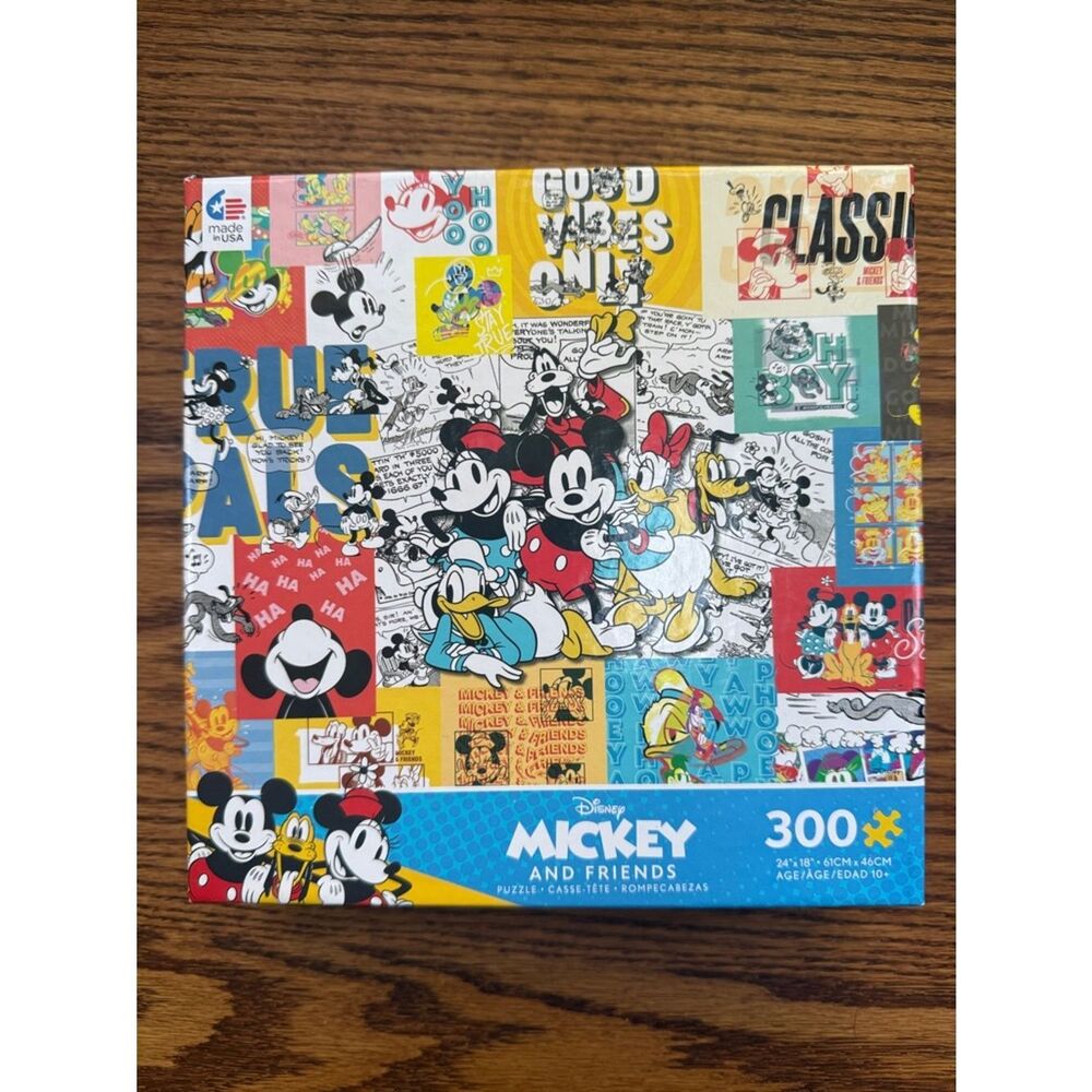 Disney Mickey and Friends Puzzle - Red, Yellow, Blue, Black, White